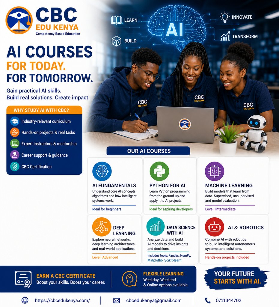 Announcing AI Training for Kenyan Schools: From CBC Edu Kenya