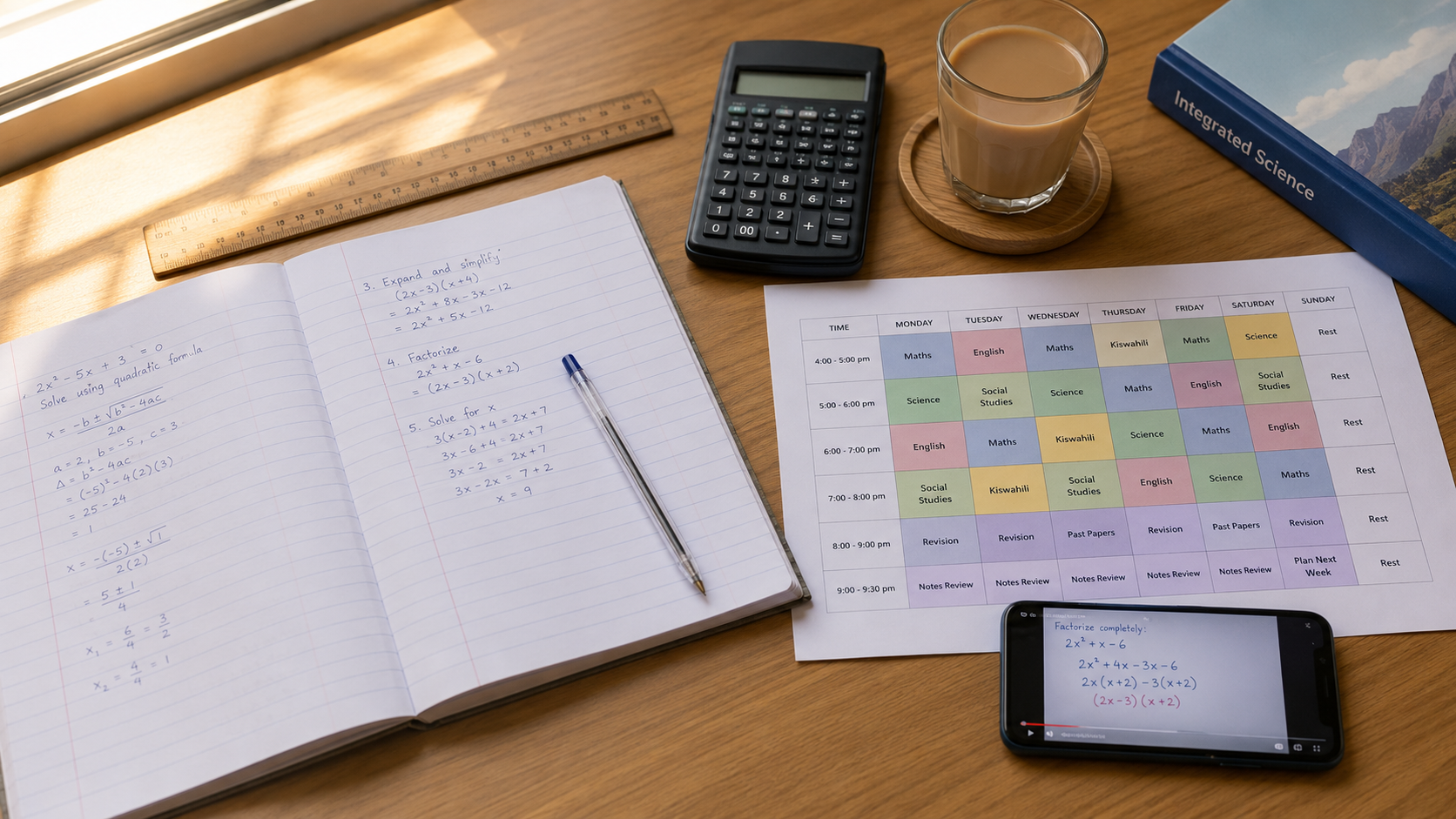 KJSEA 2026 Revision: The Grade 9 Mid-Term Plan That Actually Works (Week-by-Week)