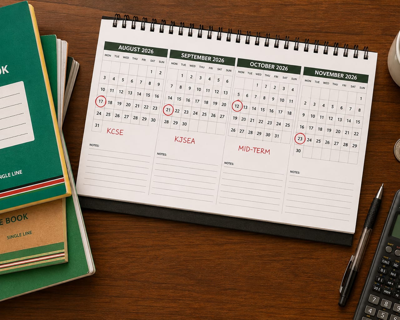 KJSEA, KPSEA and KCSE 2026: Every Exam Date in One Table